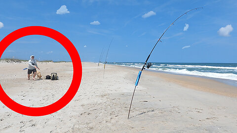 ALMOST LOST MY ROD - Surf Fishing NC