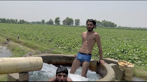 Bathing Swimming In Tubewell Beach Entertainment