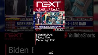 Biden BREAKS Silence Over Mar-a-Lago Raid #shorts