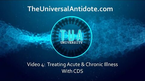 Schulungsvideo 4 - Behandlung von akuten und chronischen Krankheiten mit CDL (Chlordioxidlösung)