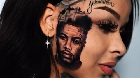 Chrisean Rock Gets Face Tattoo Of Blueface 😱