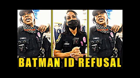 BATMAN KNOWS HIS RIGHTS, OWNS COP WHO DON'T KNOW LAW ID REFUSAL