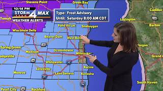 Frost advisory issued for Saturday morning