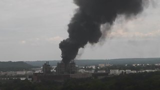 Fire burns at west Tulsa refinery