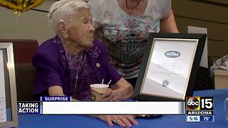 Woman celebrates 107th birthday in Surprise