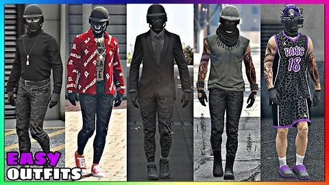 Top 5 Best Easy To Make Male Tryhard Outfits #42 (GTA Online)
