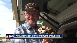 Local veteran passes out stuffed animals to spread cheer