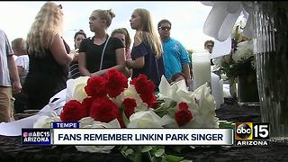 Memorial held in Tempe for Chester Bennington of Linkin Park