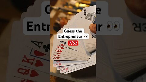 Entrepreneur deck of cards ♣️