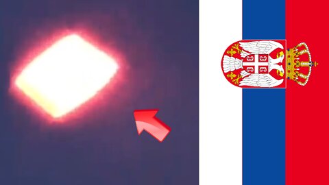 Orange diamond-shaped UFO sighted over residential area in Serbia [Space]