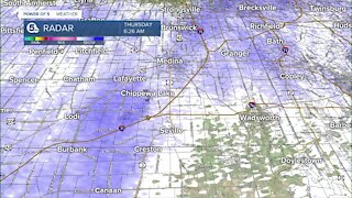 Snow showers early with minor accumulations between 1 to 3 inches Thursday