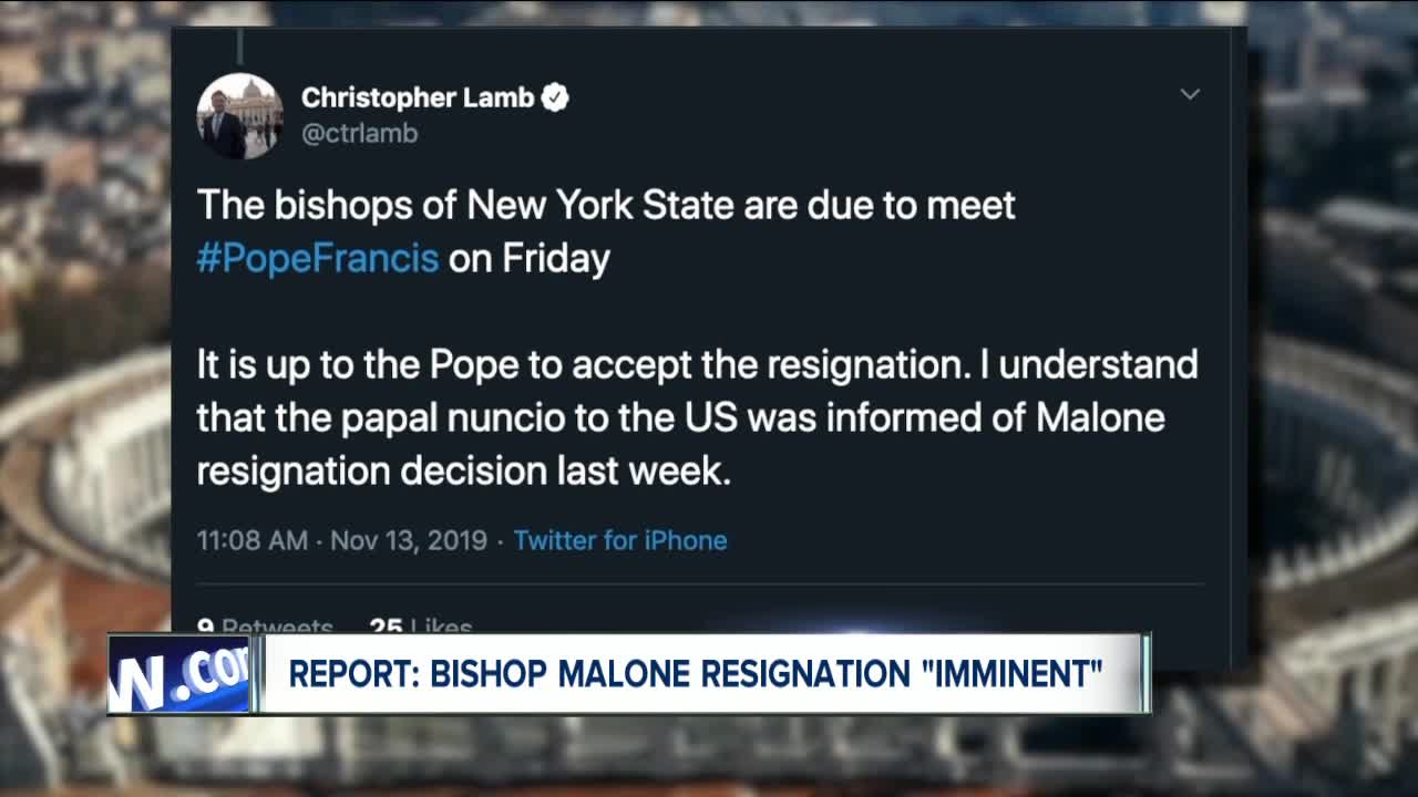 Diocese comments on reports that Bishop Malone's resignation is 'imminent'