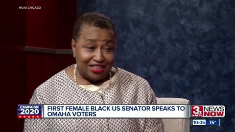 First Female Black US Senator Speaks to Omaha Voters