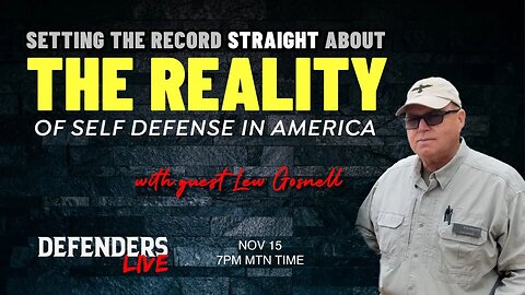 The Reality of Self Defense in America: Setting the Record Straight | Lew Gosnell, Gunsite Academy