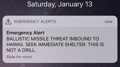 Hawaii's Missile Alert Happened Because Someone Hit The Wrong Button