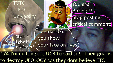 Live Chat with Paul; -174- Im quiting cos UCR LU said so-Those that want to control Ufology