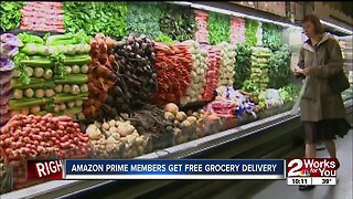 Amazon Prime members get free grocery delivery