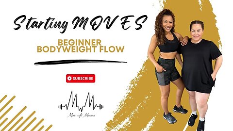 NEW!! Starting MOVES - Beginner Bodyweight Flow Workout! | Bodyweight Workout | Move with Maricris