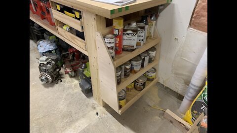Paint and Stain Shelving