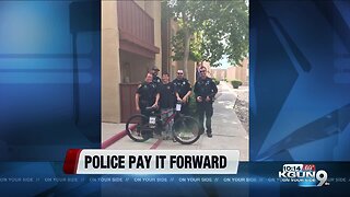 Tucson Police pay it forward and surprise victim with new bicycle