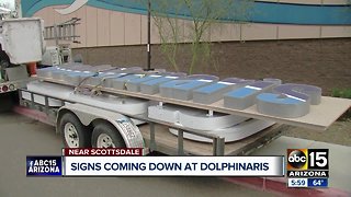 Dolphinaris sign removed from building, website down