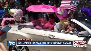 Stillwater woman has parade for 107th birthday