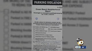 Parking vigilante hands out fake tickets