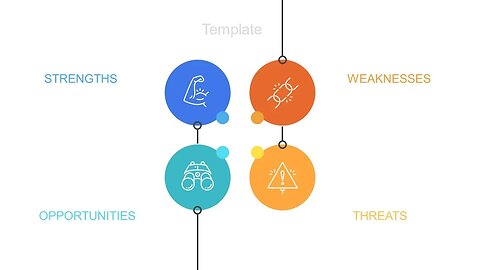 PowerPoint Infographics - 4 Steps Infographic Slide in PowerPoint Round Squares Infographics