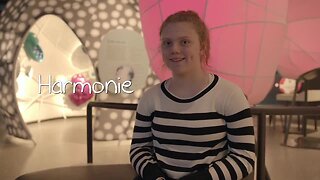 Harmonie is a foster child who dreams of a mom, a dad and a dog or cat