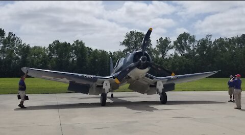 FG1 (F4U) Corsair Flying at Military Aviation Museum 2020