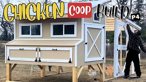Moving Day! Chicken Coop Run Build | Moving Out Side