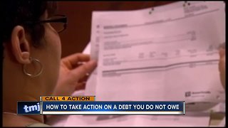 How to take action on a debt you do not owe