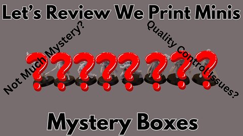 Let's Review We Print Minis Mystery Boxes and 1000 Subs Giveaway!