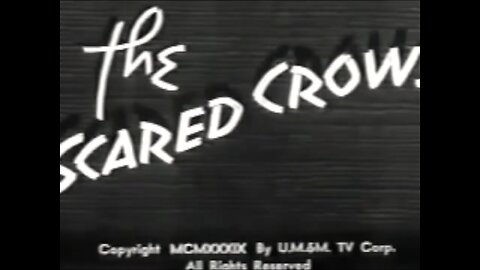 "The Scared Crows" (1939 Original Black & White Cartoon)