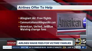 Airlines offering to help Las Vegas victims and families