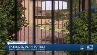 Arizona's plan to increase testing inside long-term care facilities and prisons.