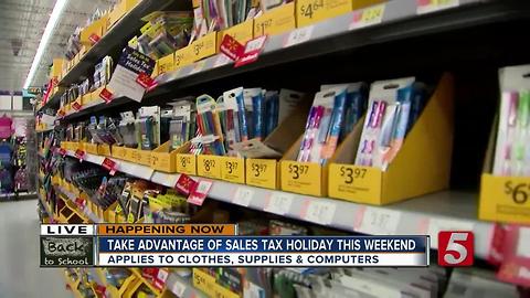 Take Advantage Of Sales Tax Holiday This Weekend
