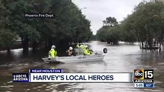 Local volunteers helping victims of Hurricane Harvey