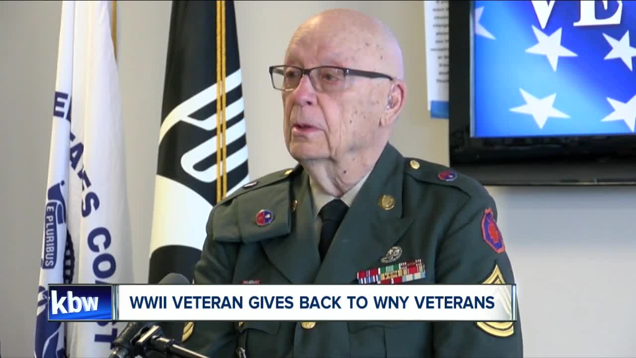 WWII veteran Efner "Lucky" Davis gives back to Western New York veterans