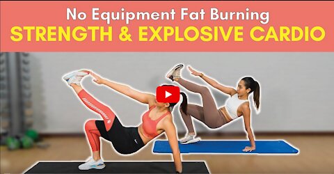 No Equipment Strength & Explosive Cardio (Burn & Build)