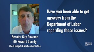 Senator Guy Guzzone talks about unemployment issues