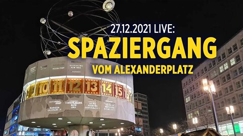 Live aus Berlin: Protest-Spaziergang vom Alexanderplatz