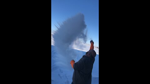 Boiling water vaporizes at -20