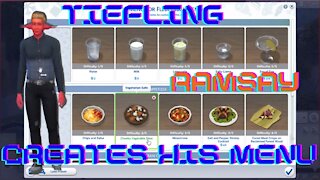 Sims 4 Rags to Riches Tiefling Ramsay Addition: Dine Out