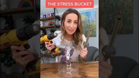 🤯 Stressed? You 𝐇𝐀𝐕𝐄 To See This! The Stress Bucket - Dr Julie #shorts