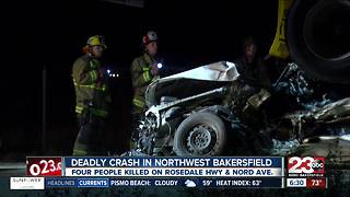 Four people killed in northwest Bakersfield crash