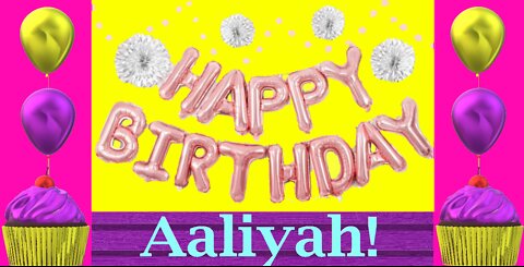 Happy Birthday 3D - Happy Birthday Aaliyah - Happy Birthday To You - Happy Birthday Song