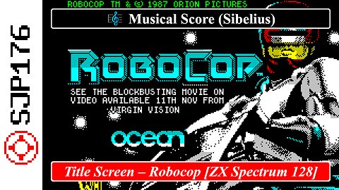 Title Screen – Robocop [ZX Spectrum 128] – Jonathan Dunn | Musical Score (Sibelius)