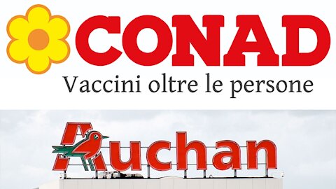 ITALIA, Vaccinazisti: n° 5 Pugliese Francesco, Conad e Auchan