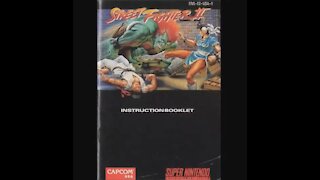Street Fighter II The World Warrior - Game Manual (SNES) (Instruction Booklet)